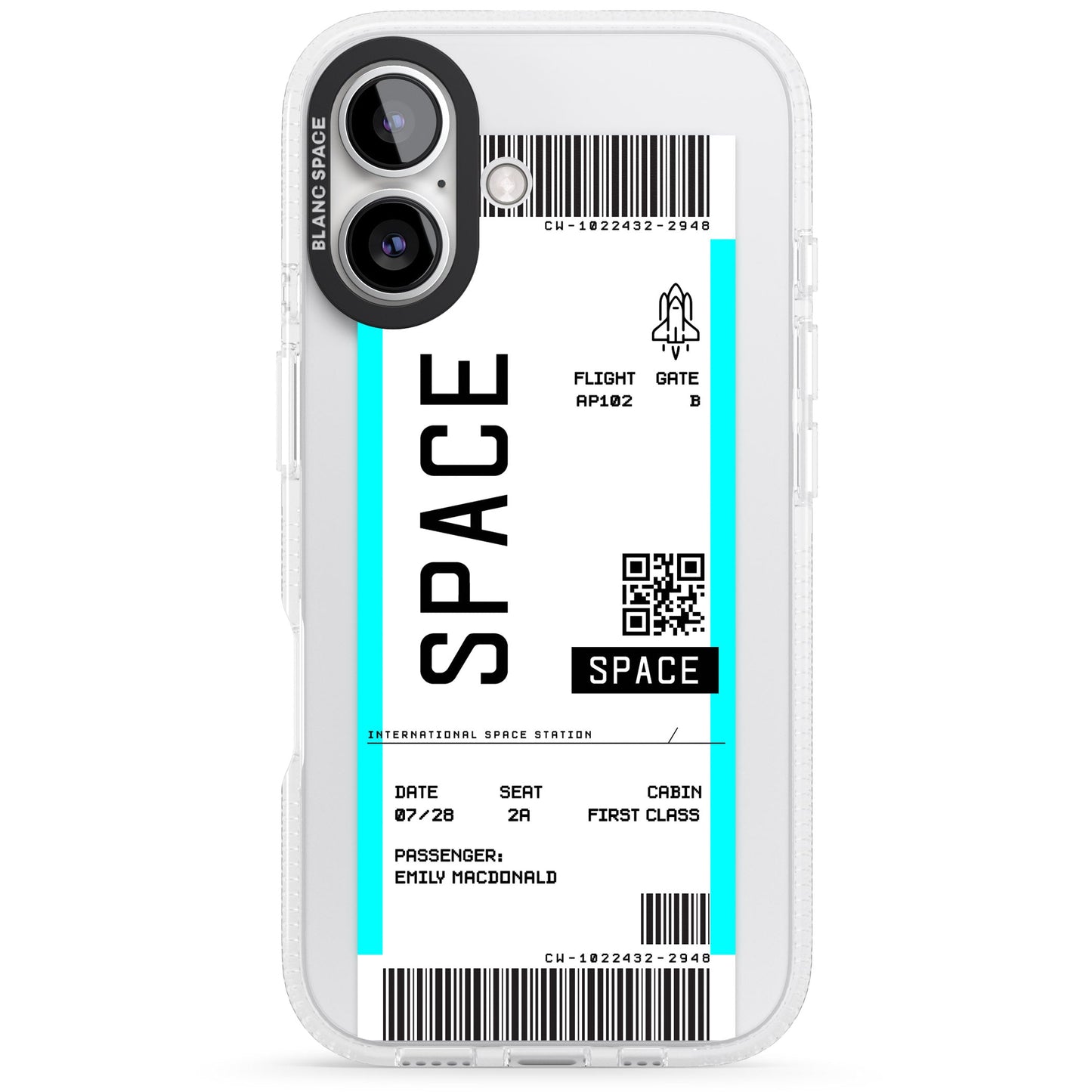 Personalised Space Travel Ticket