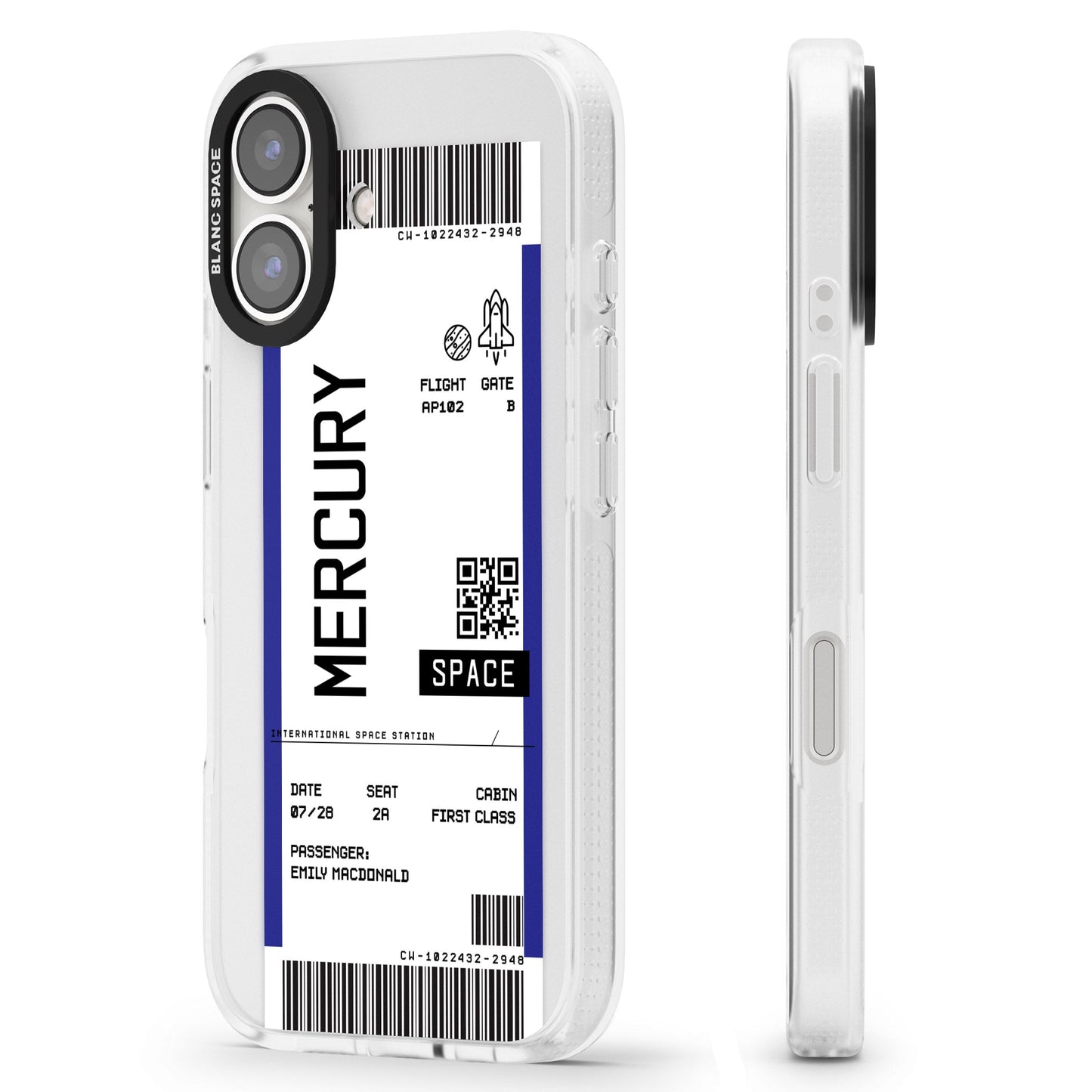 Personalised Mercury Travel Ticket