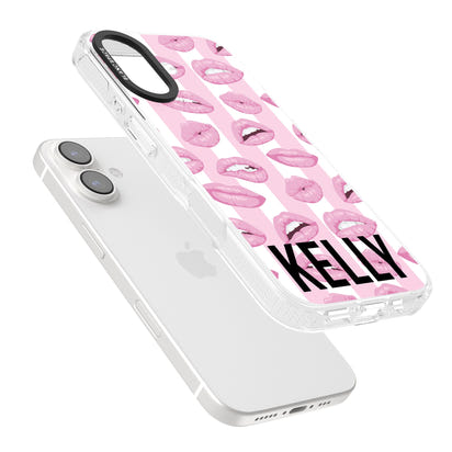 Personalised Pink Stripes & Lips