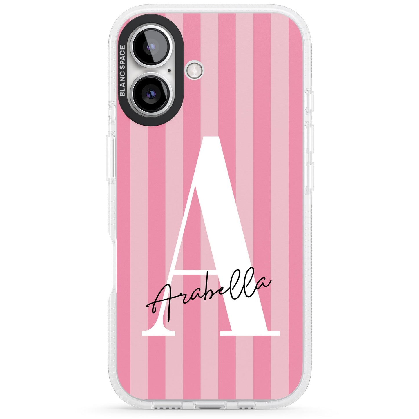 Personalised Pink Stripes Initial