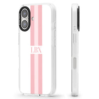 Personalised Minimal Pink Stripe