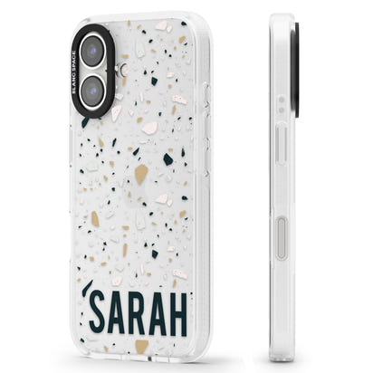 Personalised Terrazzo Blue, Pink, Brown