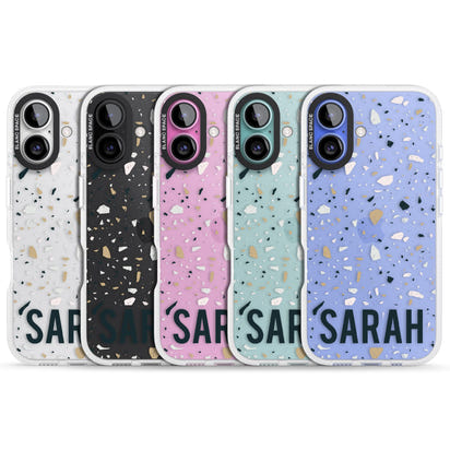 Personalised Terrazzo Blue, Pink, Brown
