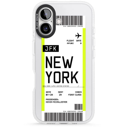 Personalised New York Boarding Pass