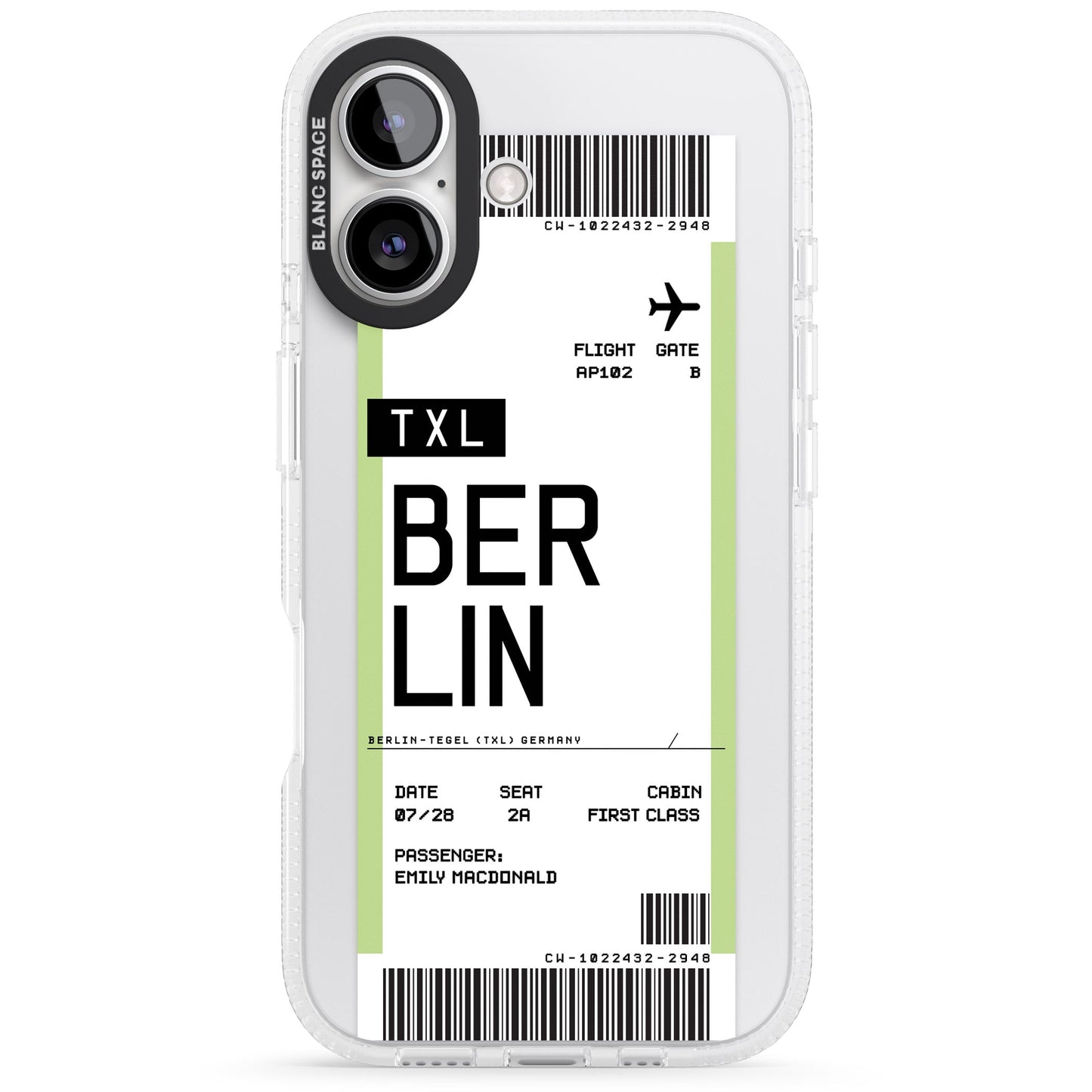 Personalised Berlin Boarding Pass