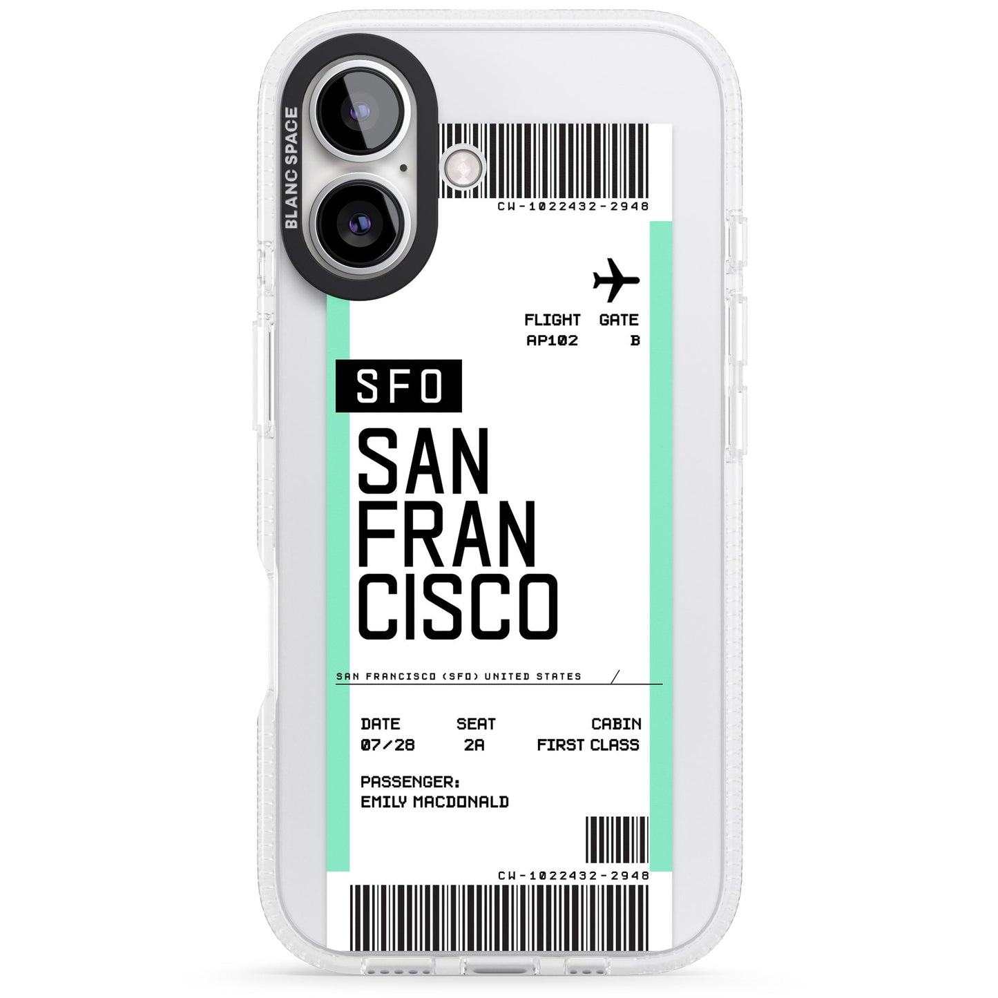 Personalised San Francisco Boarding Pass
