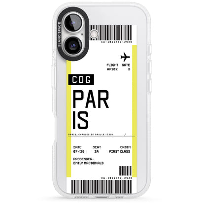 Personalised Paris Boarding Pass