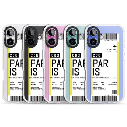 Personalised Paris Boarding Pass
