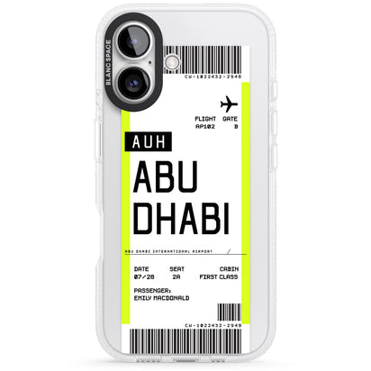 Personalised Abu Dhabi Boarding Pass