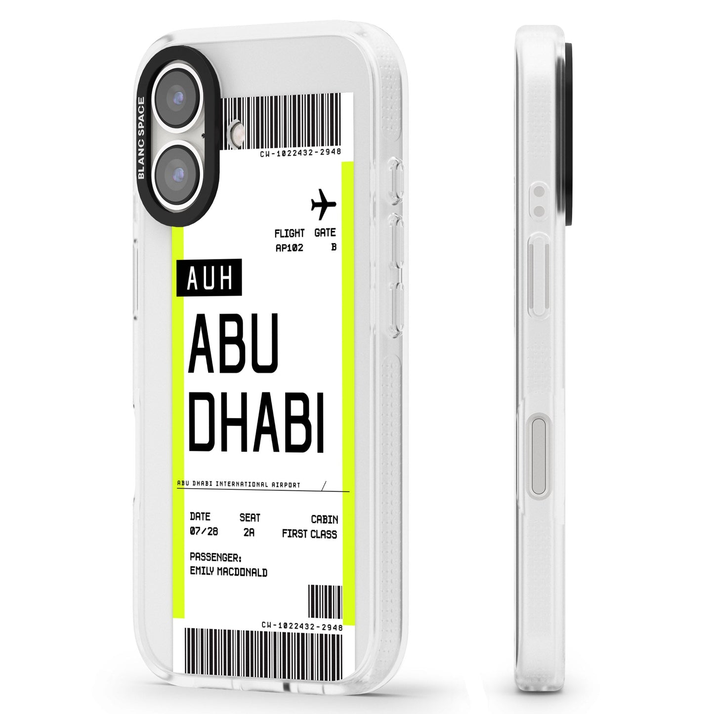 Personalised Abu Dhabi Boarding Pass