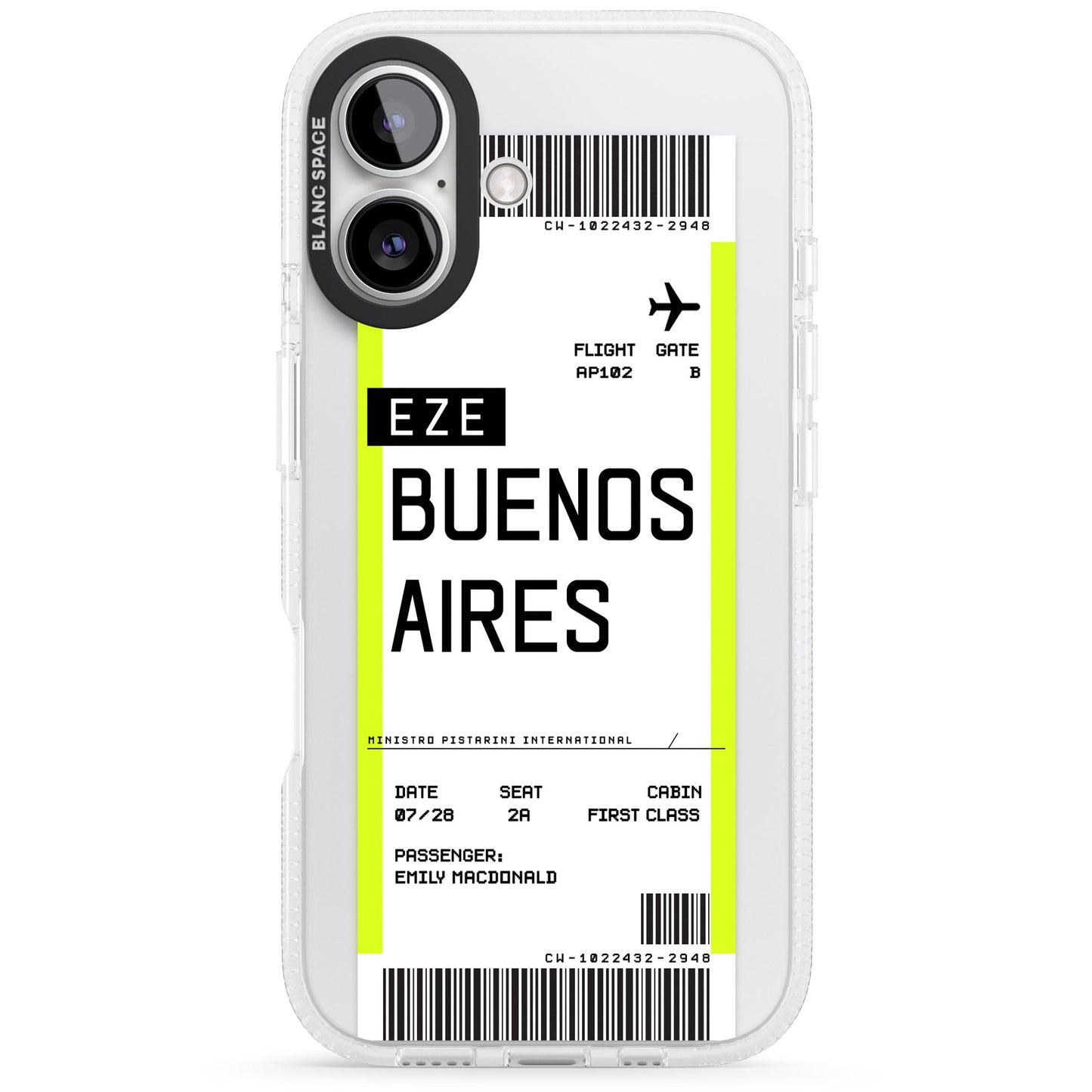 Personalised Buenos Aires Boarding Pass