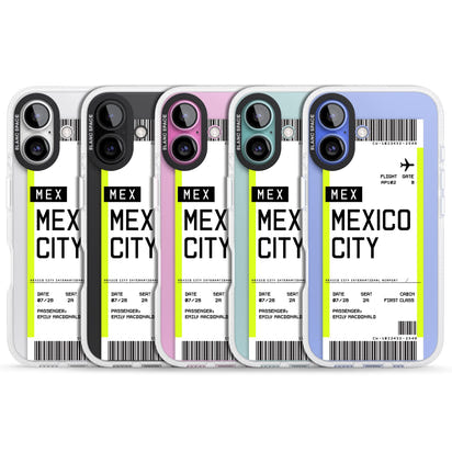 Carte d'embarquement personnalisée pour Mexico