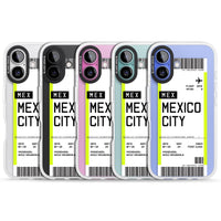 Carte d'embarquement personnalisée pour Mexico