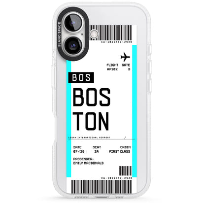 Personalised Boston Boarding Pass