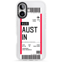 Personalised Austin Boarding Pass