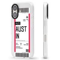Personalised Austin Boarding Pass