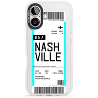 Carte d'embarquement personnalisée pour Nashville