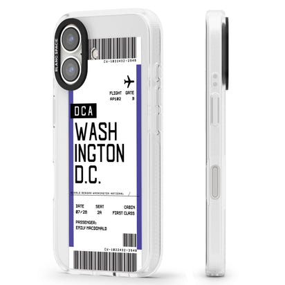 Personalised Washington D.C. Boarding Pass
