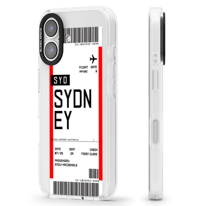 Personalised Sydney Boarding Pass