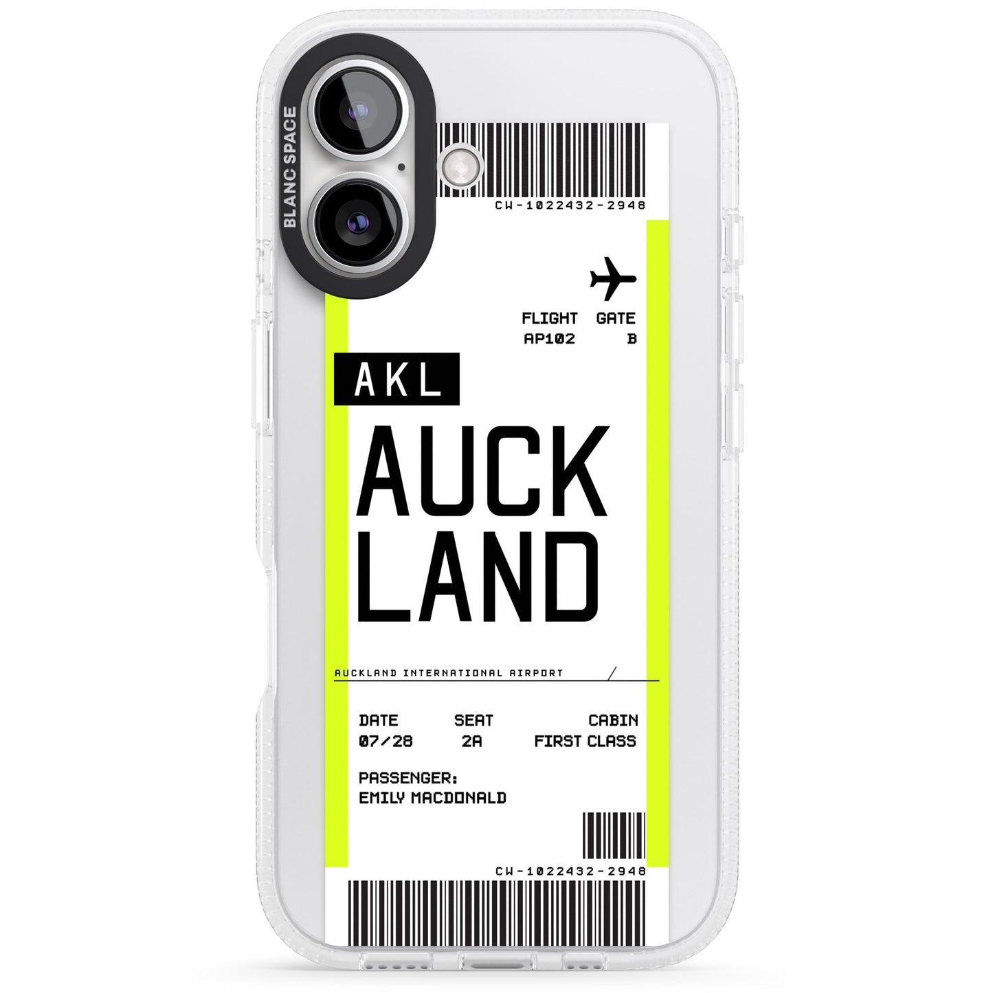 Personalised Auckland Boarding Pass