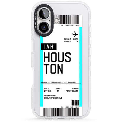 Personalised Houston Boarding Pass