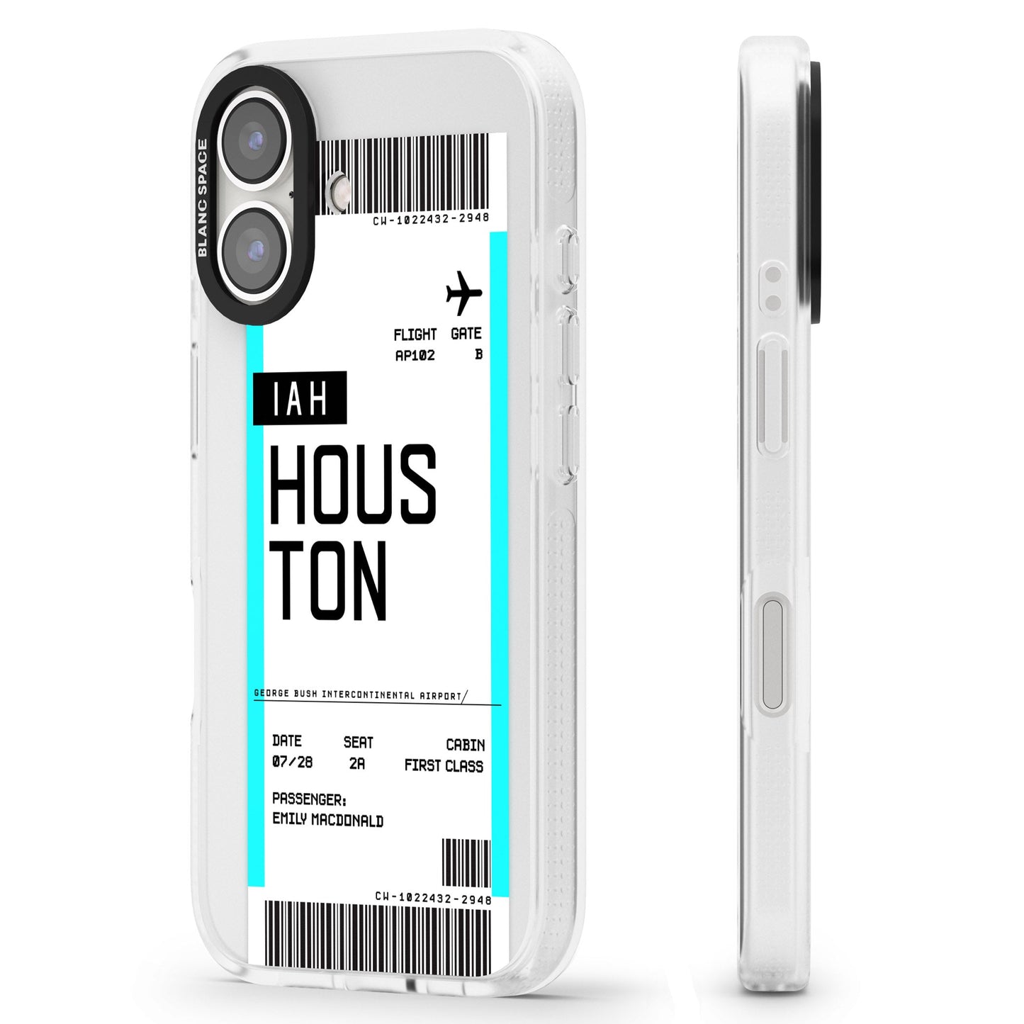 Personalised Houston Boarding Pass