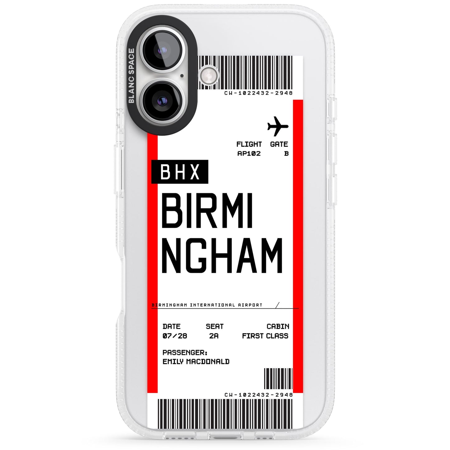 Personalised Birmingham Boarding Pass