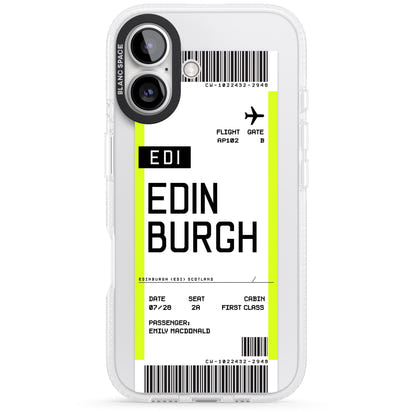 Personalised Edinburgh Boarding Pass