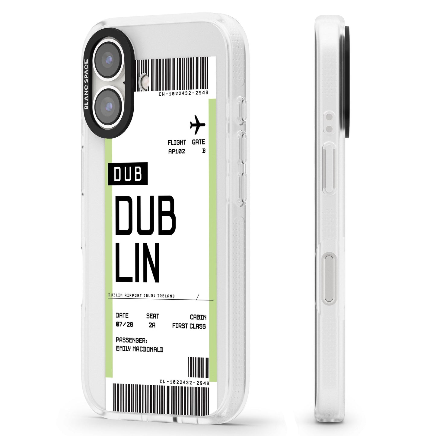Personalised Dublin Boarding Pass