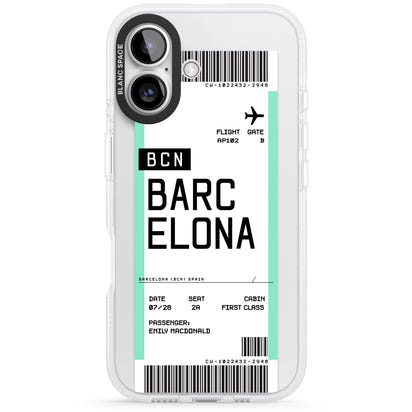 Personalised Barcelona Boarding Pass