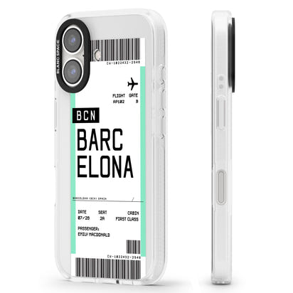 Personalised Barcelona Boarding Pass