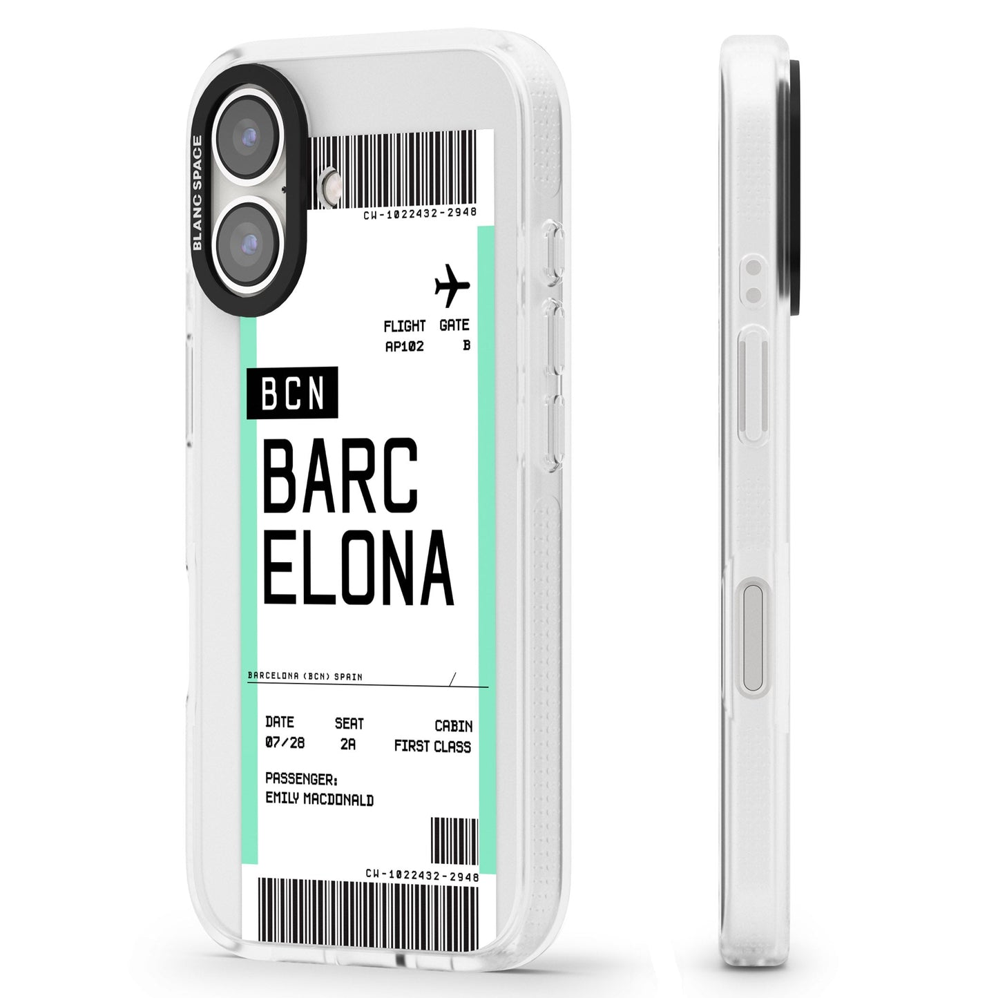 Personalised Barcelona Boarding Pass