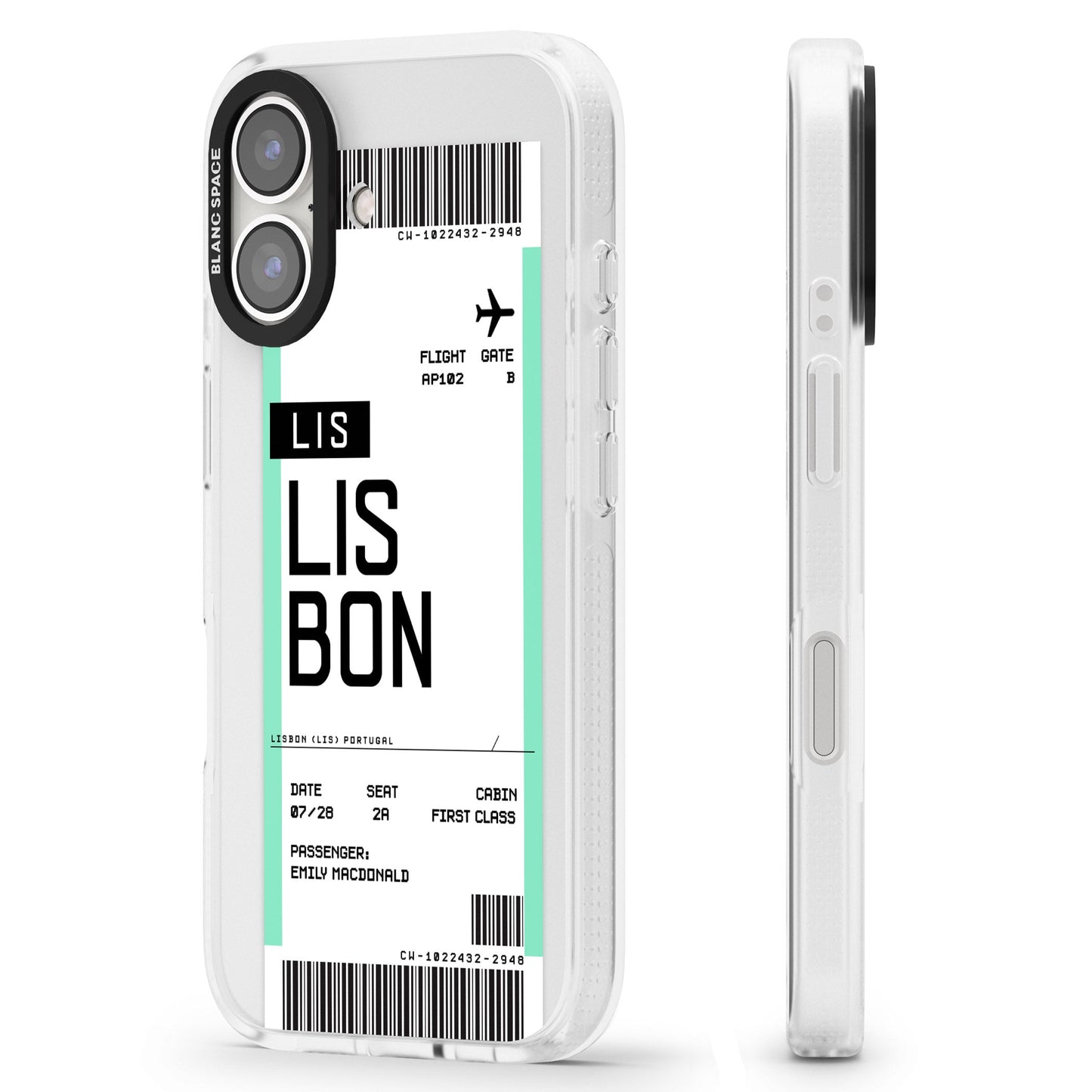 Personalised Lisbon Boarding Pass