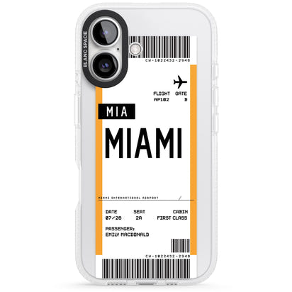 Personalised Miami Boarding Pass