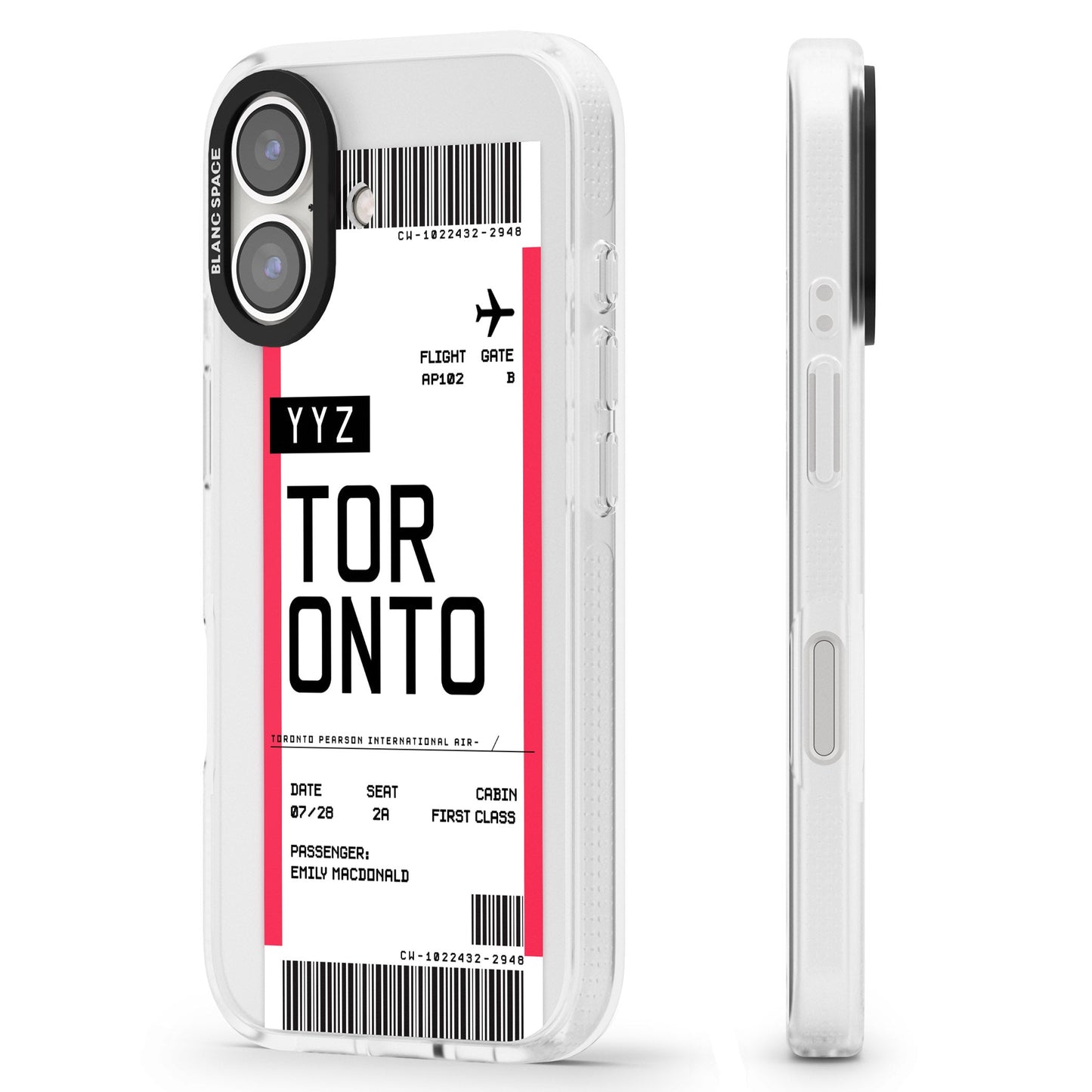 Personalised Toronto Boarding Pass