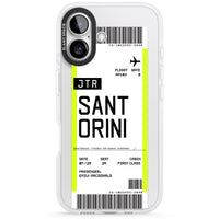 Personalisierte Bordkarte für Santorini