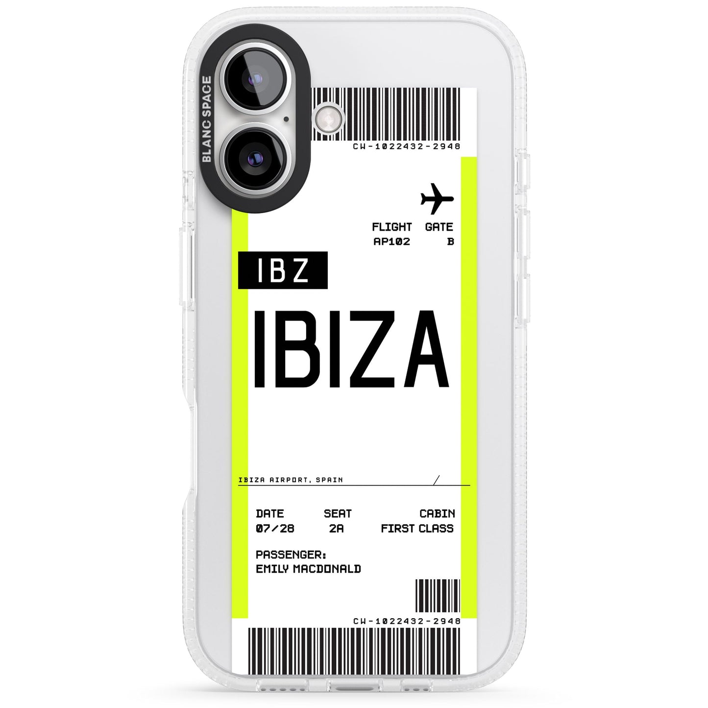 Personalised Ibiza Boarding Pass