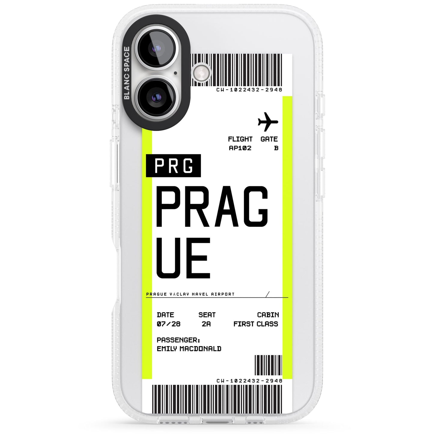 Personalised Prague Boarding Pass
