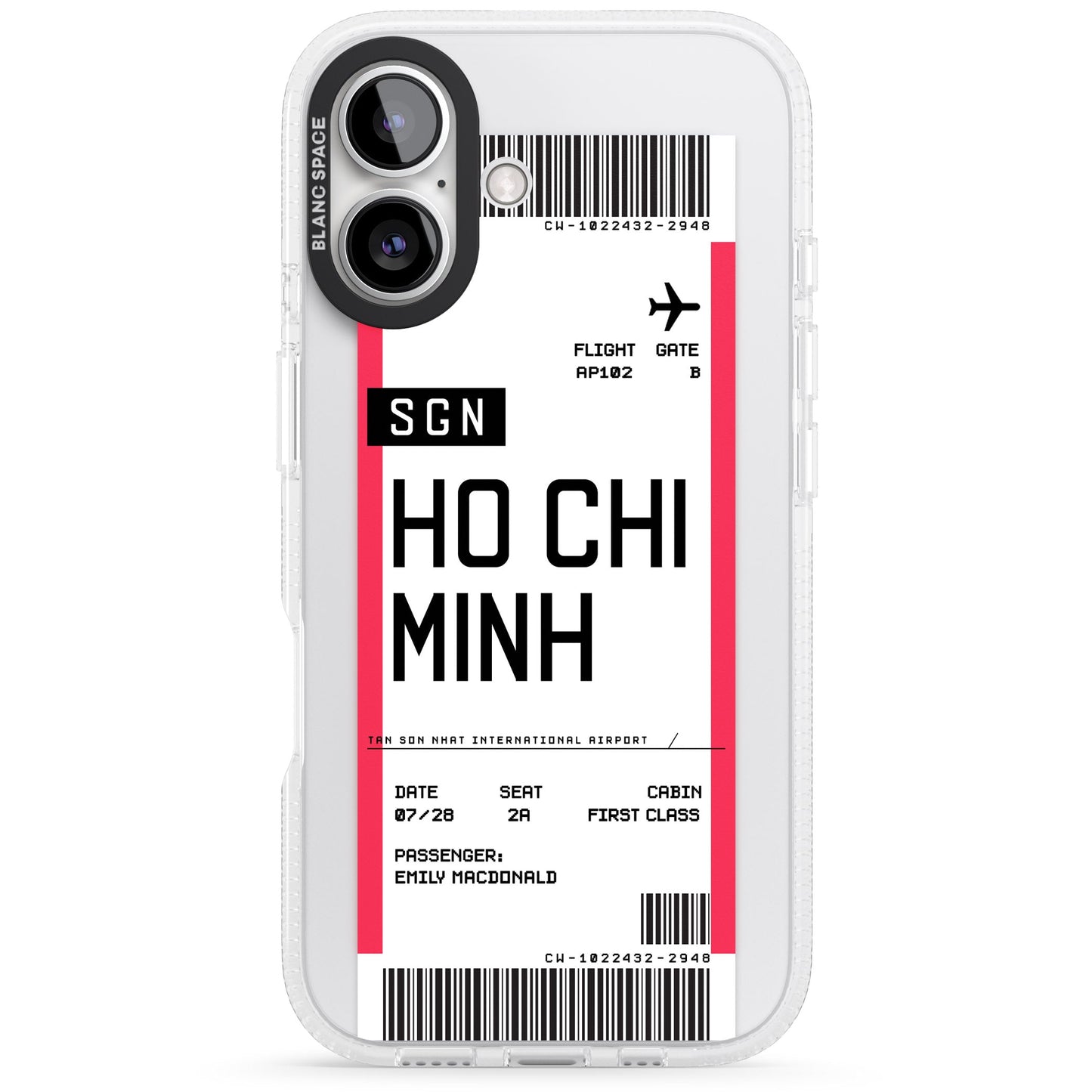Personalised Ho Chi Minh Boarding Pass