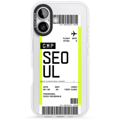 Personalised Seoul Boarding Pass