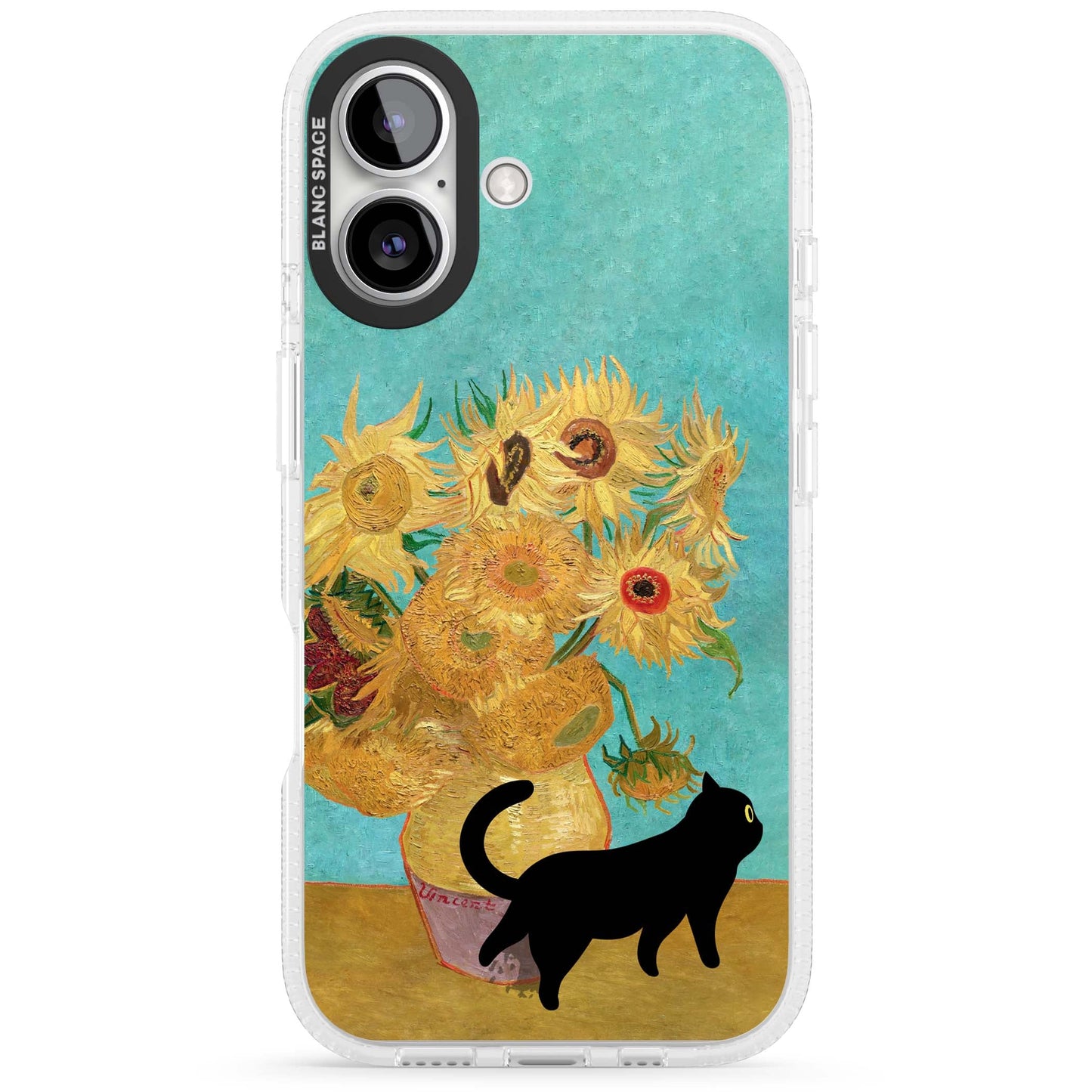 Cat with Van Gogh's Sunflowers