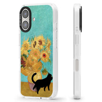 Cat with Van Gogh's Sunflowers