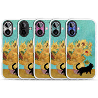 Cat with Van Gogh's Sunflowers