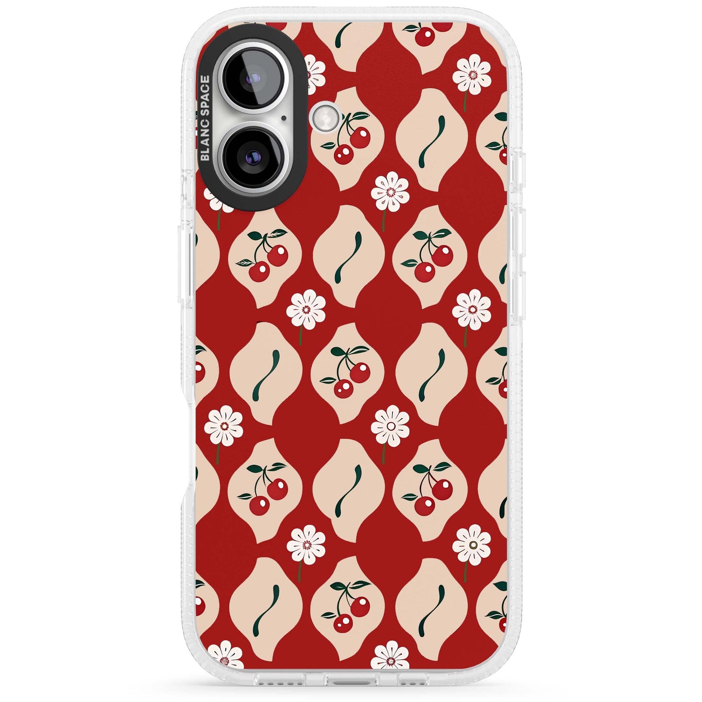 Vintage Cherry Diamond Pattern