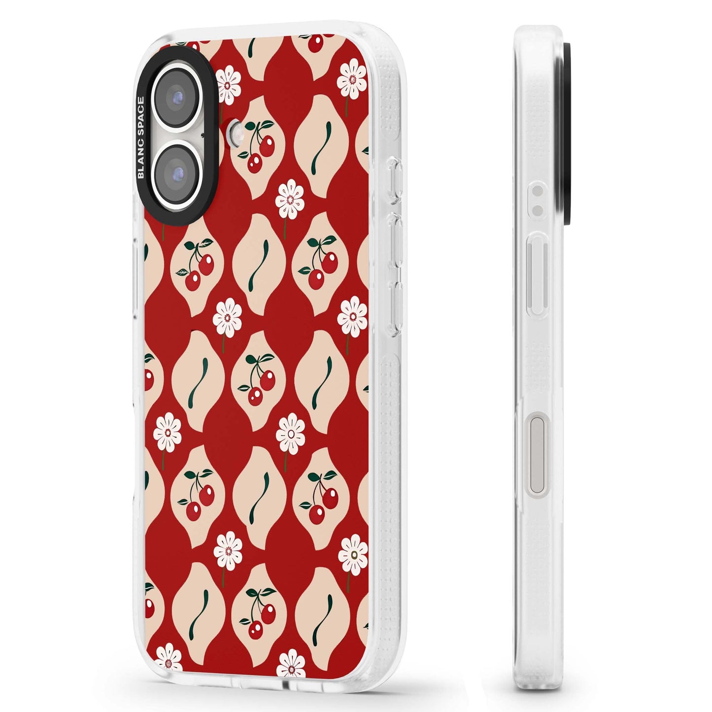 Vintage Cherry Diamond Pattern