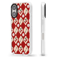 Vintage Cherry Diamond Pattern