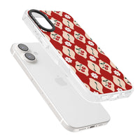 Vintage Cherry Diamond Pattern