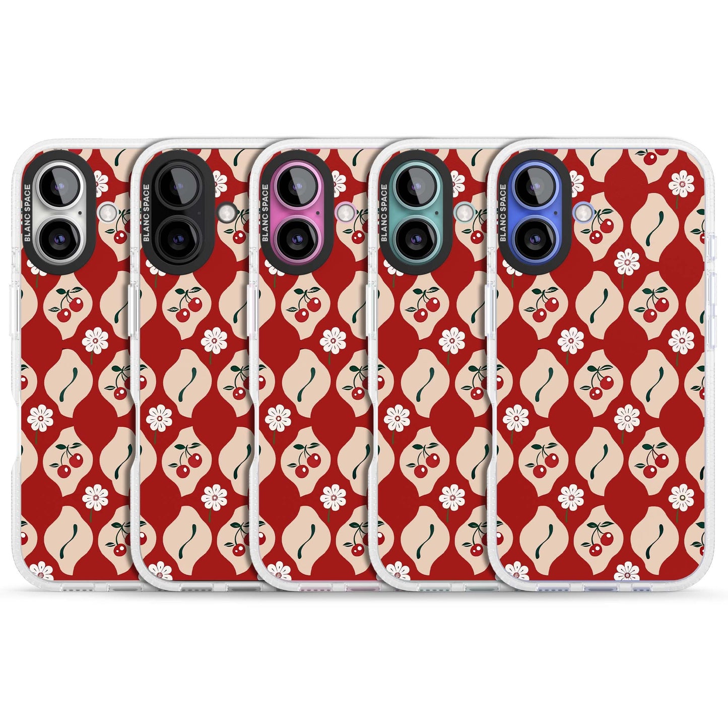 Vintage Cherry Diamond Pattern