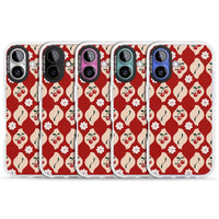 Vintage Cherry Diamond Pattern