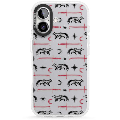 Motif renard et lame